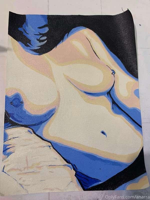 Since I can’t take sexy photos right now I decided to paint ..
