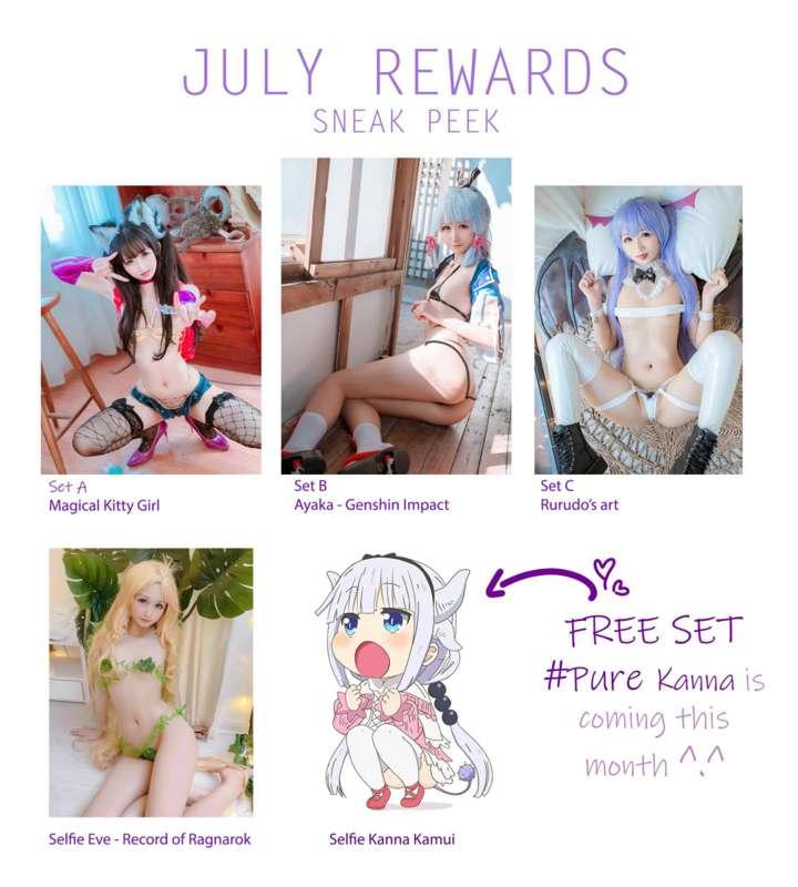 The entire rewards of July!