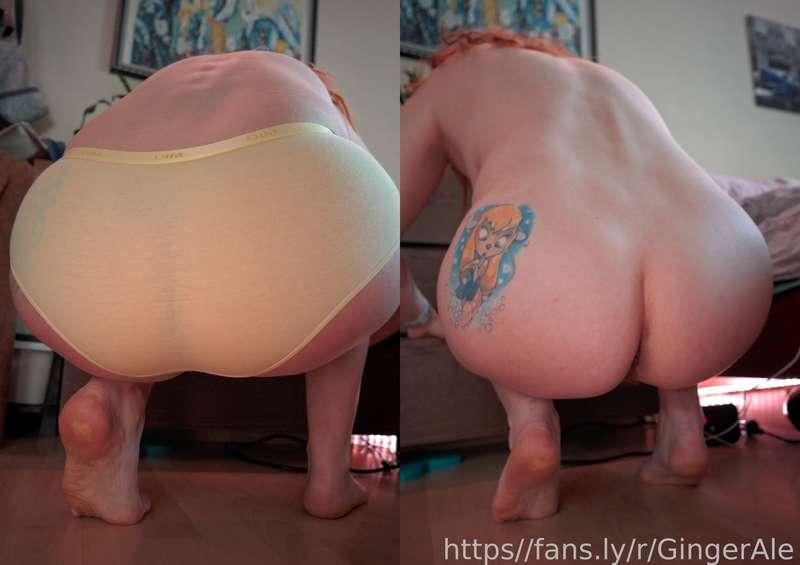 On or Off? 😋

---
#fyp #bigass #bigbutt #pawg #pale #redhead #asshole #squatting #panties #curvymilf