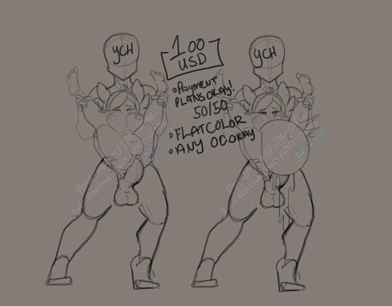Inflate Lazy YCH [nsfw]