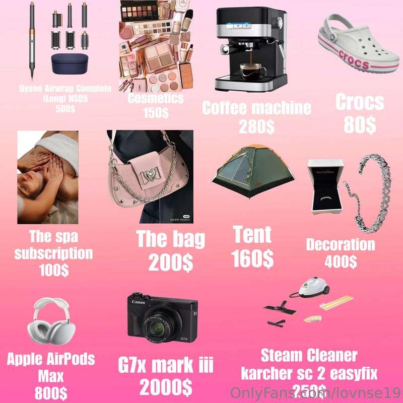 During August, you can make a gift for me, this is what I wo..