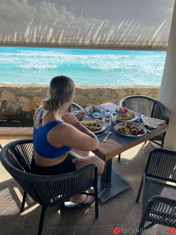 Breakfast on the beach is a thing we love to do when we can.