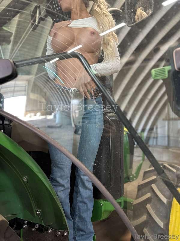 Does this tractor make my tits look big?