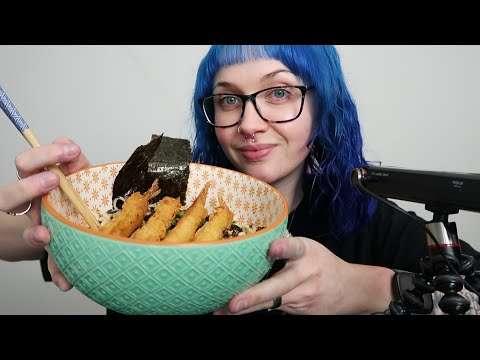 📣 EARLY ACCESS 📣 ASMR Eating Seafood Prawn Ramen With Prawn Tempura 🍤🍜