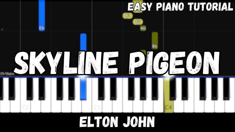Easy MIDI - Elton John - Skyline Pigeon (Atlantic Notes Arrangement + Tempo + Colors + Key)