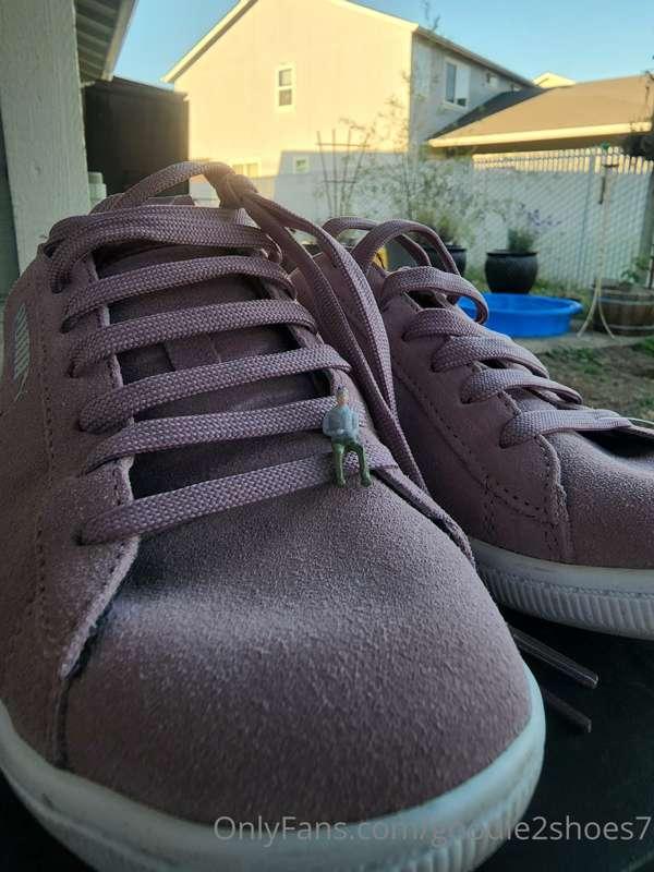 Tinies really do love my sneakers.