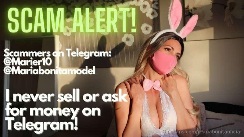 PLEASE READ! There are scammers asking for money on Telegram..