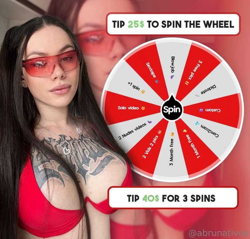 Come try my "Spin the wheel" game 🥳My new exclusive wheel th..