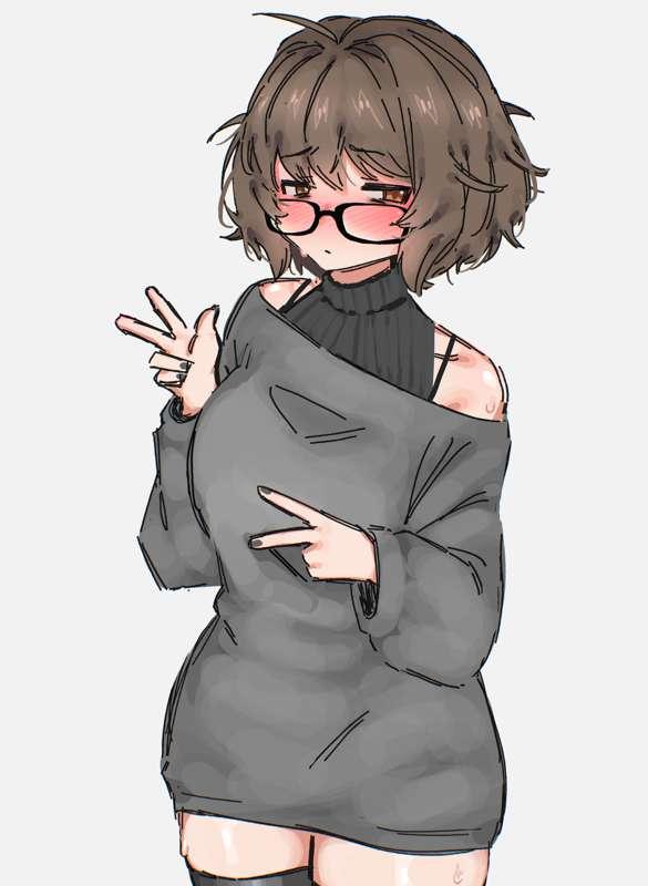 aki trying a different outfit..? 