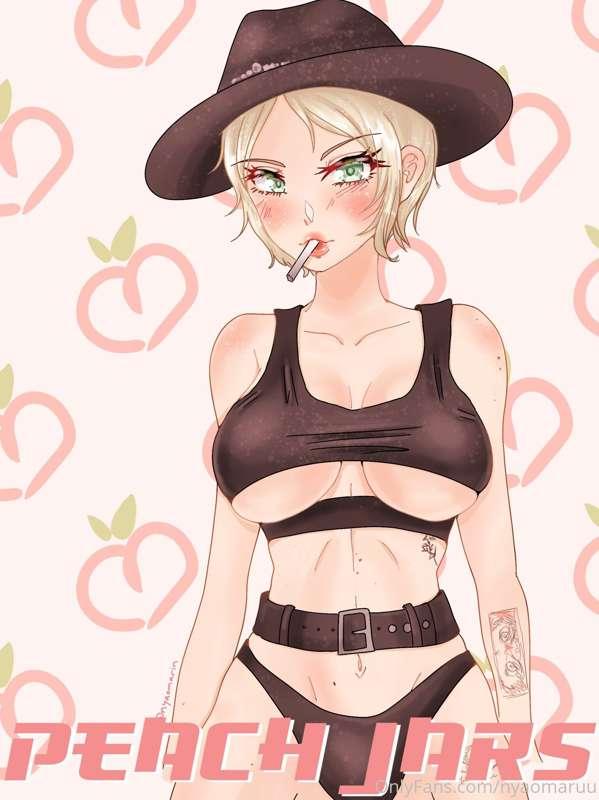 Just finished this quick one of peachjars :3 having lots of ..