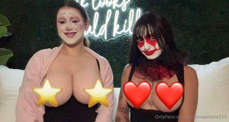 Just sent out my FIRST female collab in clown face paint to ..