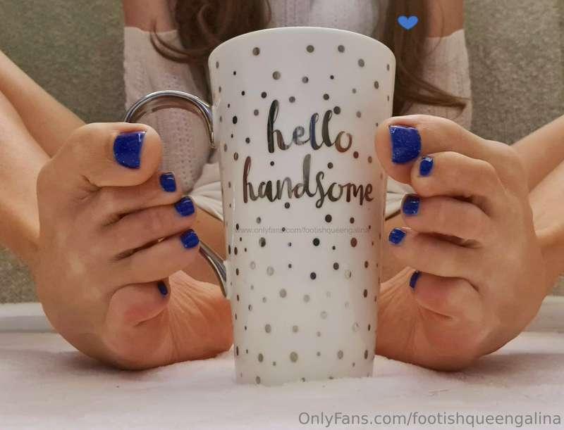 Imagine the mug I am holding with my toes is YOU ;)