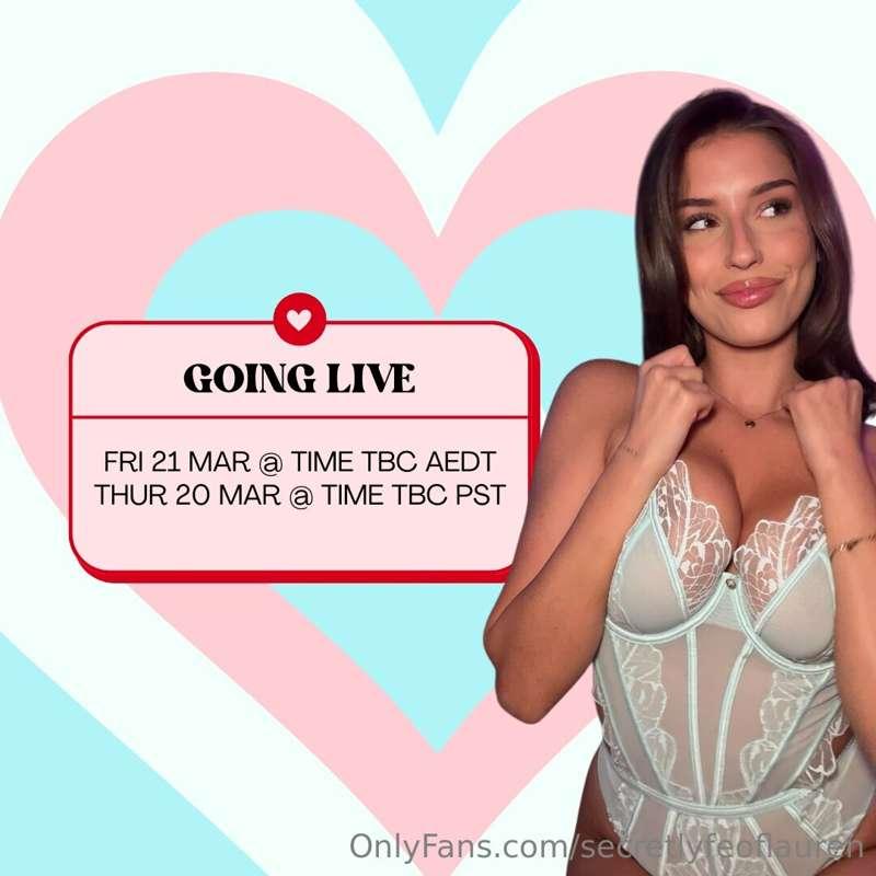 💗 i'm going live babyyy! this is going to be cute and naught..