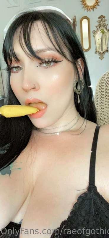 Do you want to see how far I can slide this popsicle in my m..