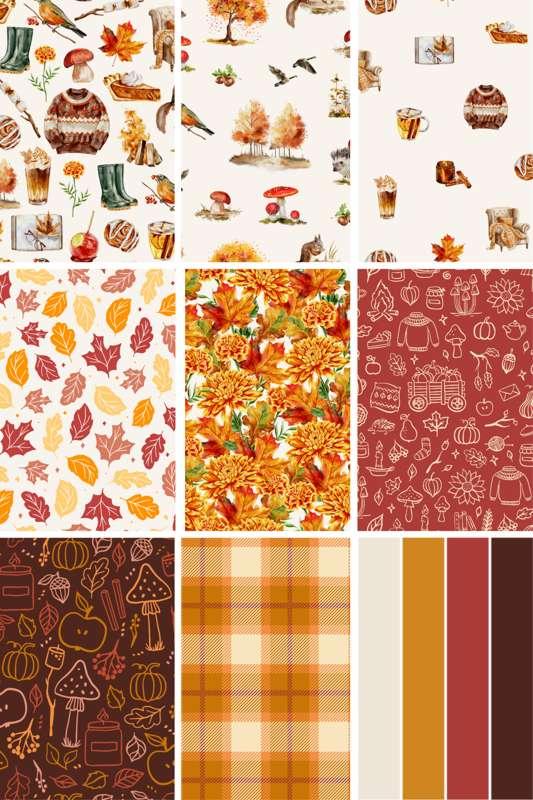 AUTUMN SERENITY COLLECTION | 8 wallpaper prints