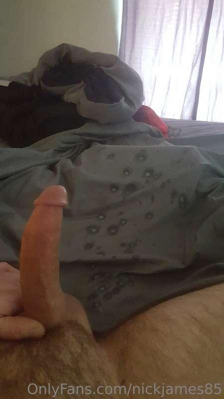 I needed someone to catch this… now I have to clean the shee..