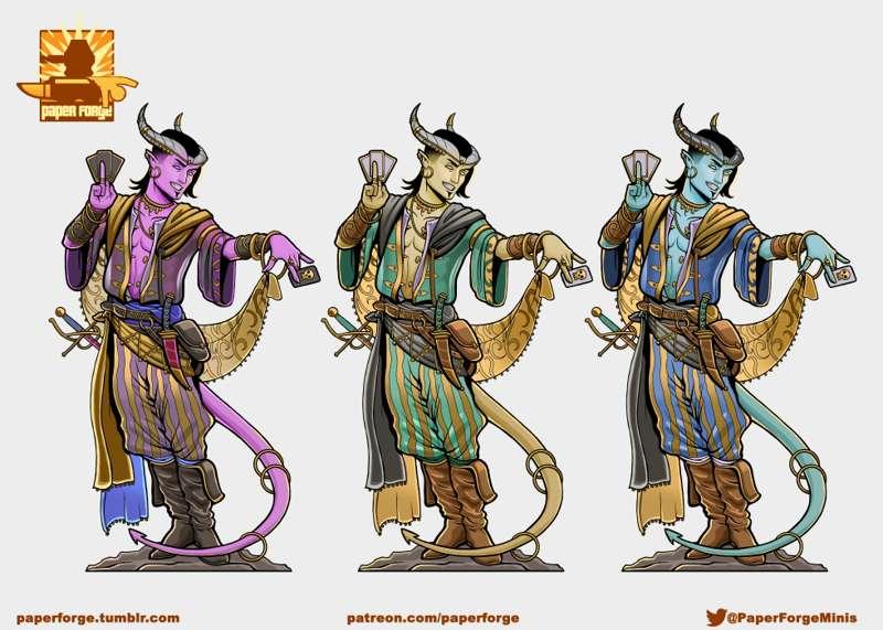 Vistana Tiefling Color Variants!