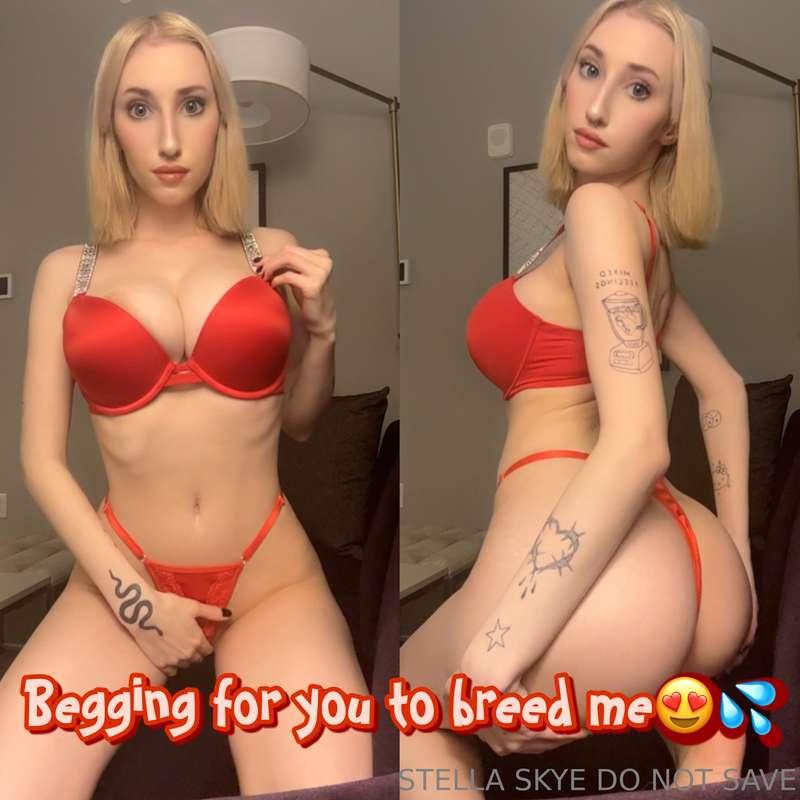 Stripping out of my sexy red lingerie then sucking and fucki..