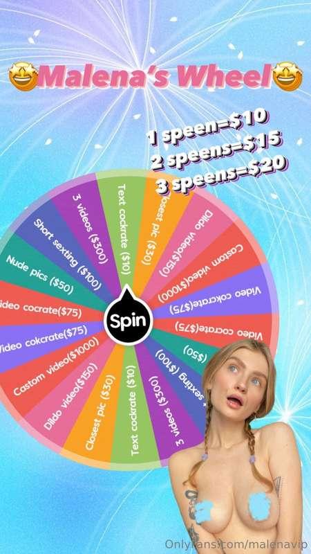 **MY NEW WHEEL** 🥳🍾 spin as much as you want
EVERY SPIN GUAR..