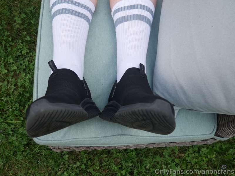 My feet before and after walking barefoot outside  First tim..