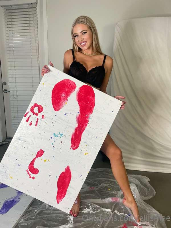 Look what I made yesterday. ❤️‍🔥👼🏼 Yep, my roomie painted me..