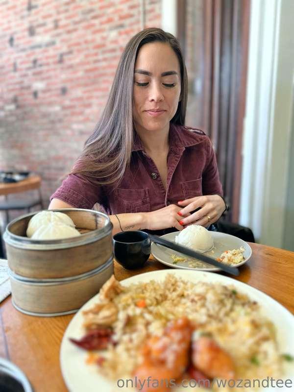 Eating some super tasty Chinese food in SF