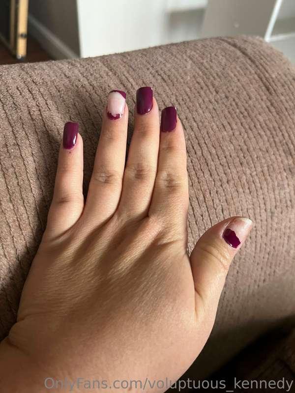 My nails be looking jacked up😭,  I need my nails done asap!