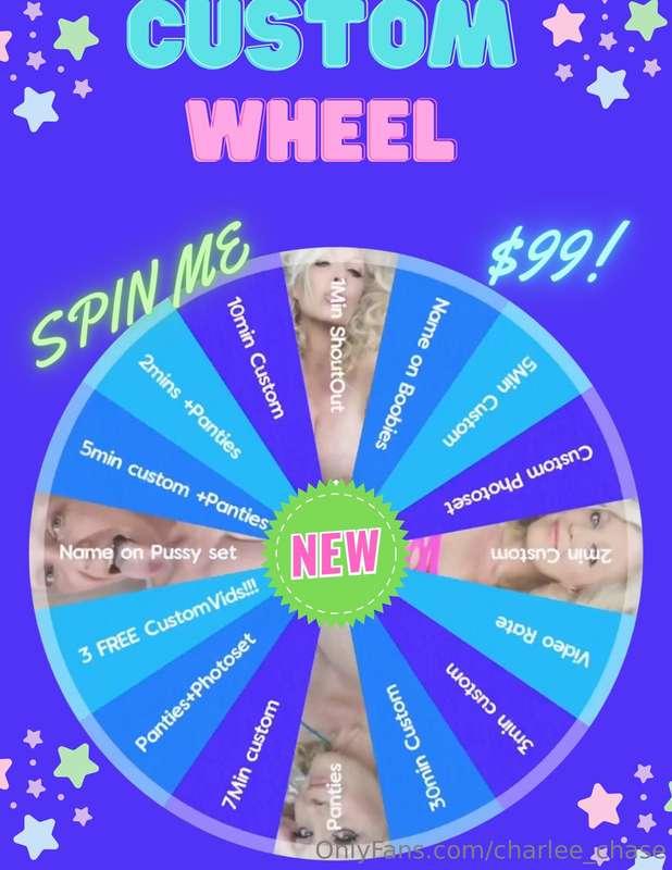 ✨💥Brand NEW Custom Whee💥✨ Custom Items ONLY on this wheel  💖..