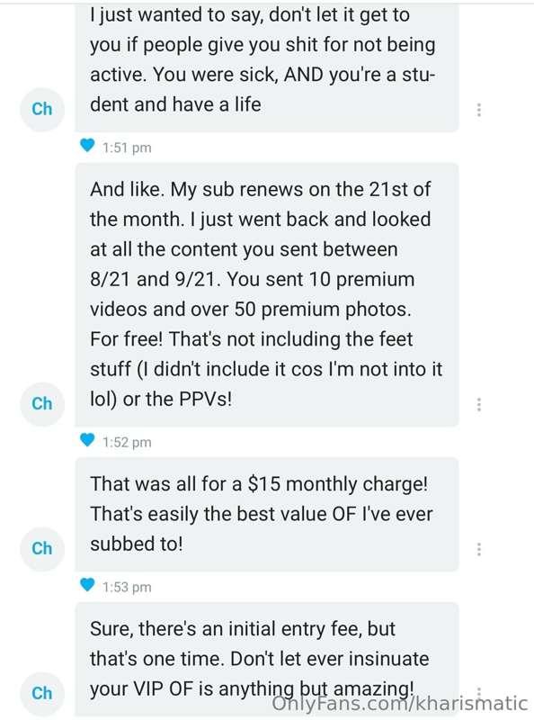 For anyone asking how I treat my VIPs!!!😇

YES. I am extreme..