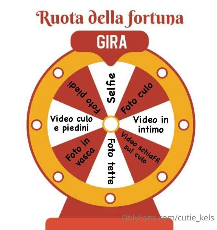 LA RUOTA DELLA FORTUNA!🎡

All’interno della ruota sono prese..