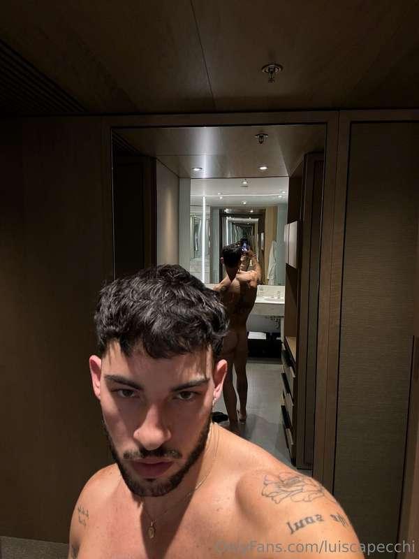 soaked, naked, and horny as fuck😈Check DMs in 1 hour for pap..