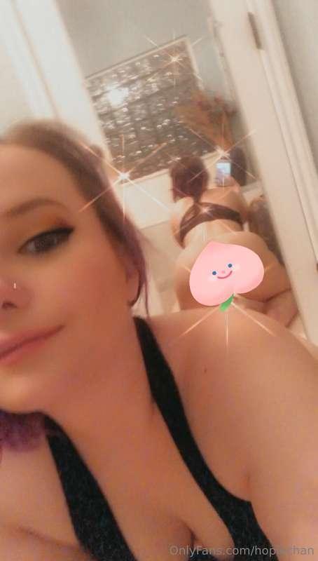 Bending over, no panties, shaking my 🍑 in the mirror.Here ar..