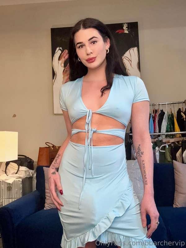 🚨New solo self facial video🚨I get horny in my blue dress and..