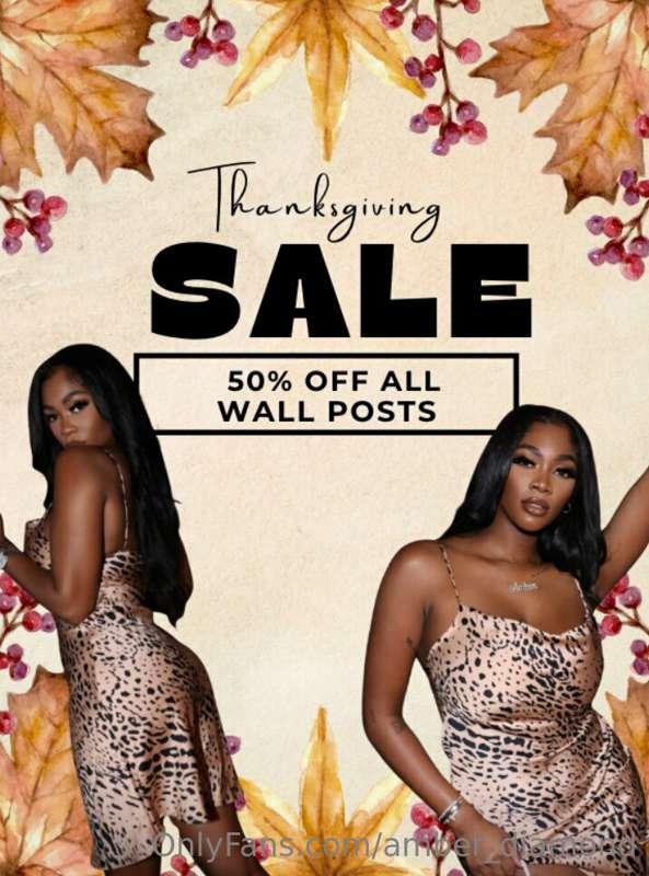⚠️ LIMITED TIME ⚠️ *Today Only* all of my wall posts are **5..