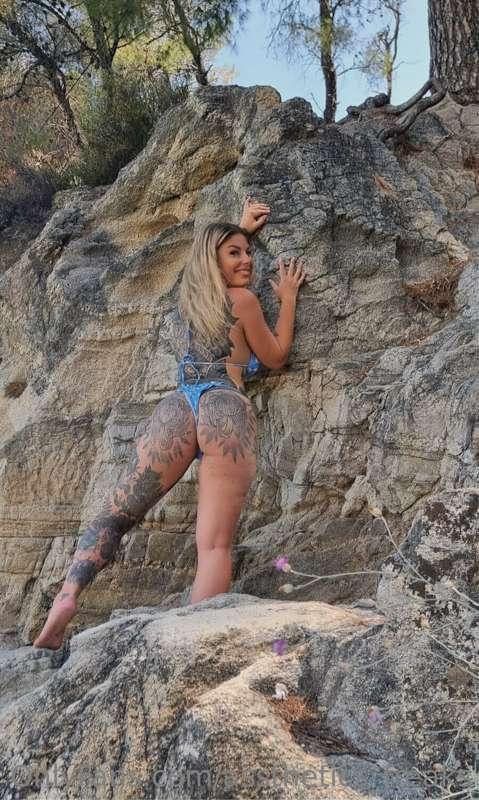 Do you want to come climb a cliff with me? 😏