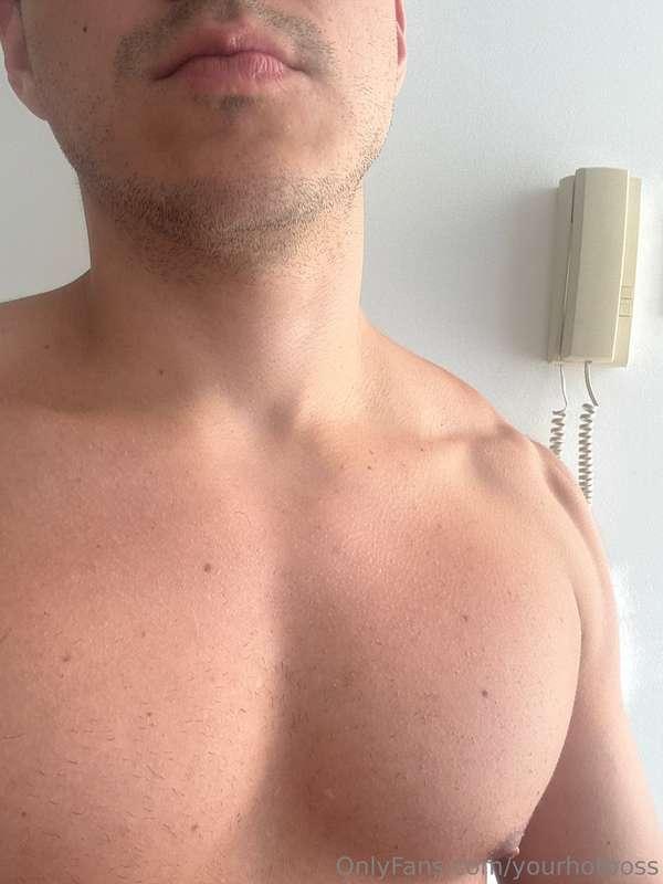 Would you like to touch my pectorals? Or my arms? 