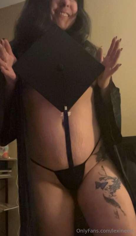 Your favorite little whore graduated college this past week!..