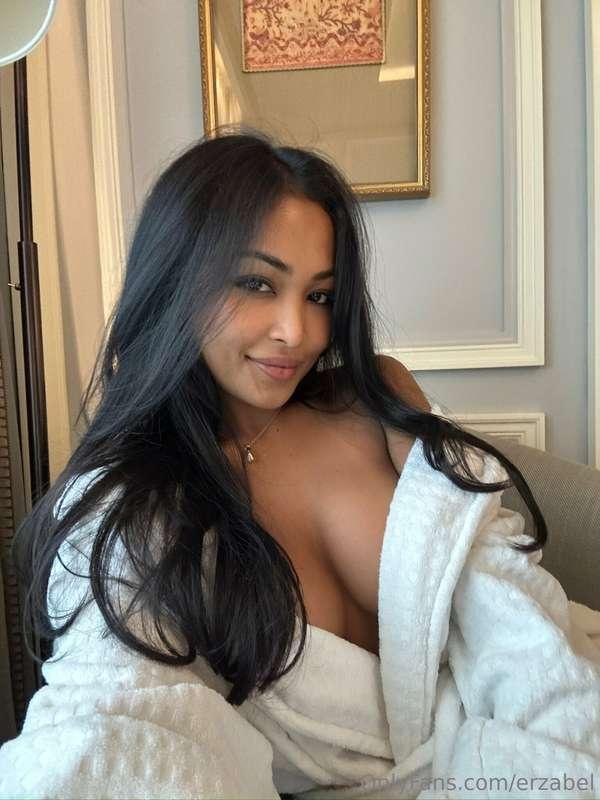 Can you guess if I got something underneath this robe? 🙈
