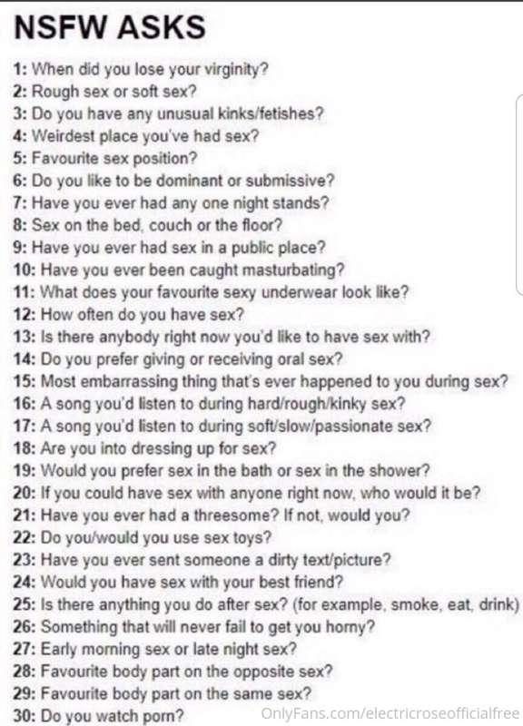 Get to know me,naughty edition 😈 comment a number