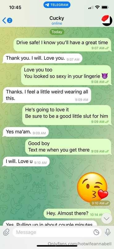 Cucky is on his way home. Sounds like they had fun…but I can..