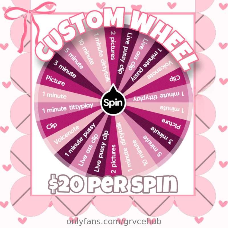 HAVE YOU SEEN MY NEW WHEEL!? Wanna try your luck with my new..