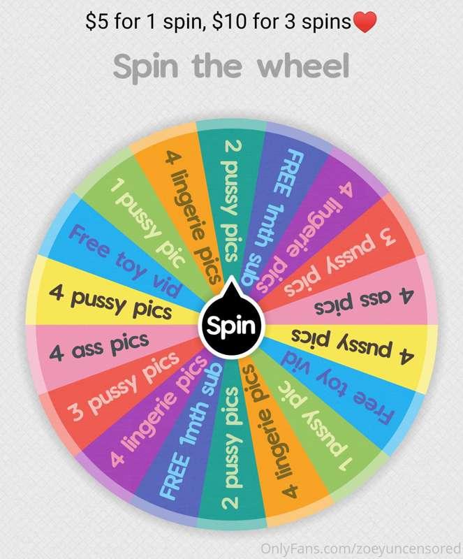 who would be interested in playing a little spin the wheel g..