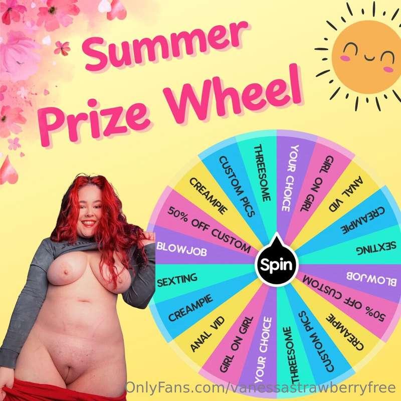 SPIN THE WHEEL TO WIN A PRIZEtip $13 for 1 spintip $30 for 3..
