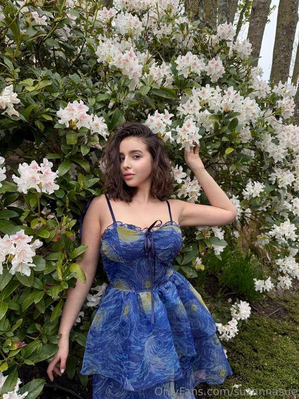 What do you think of my dress? It's so delicate and cute, bu..