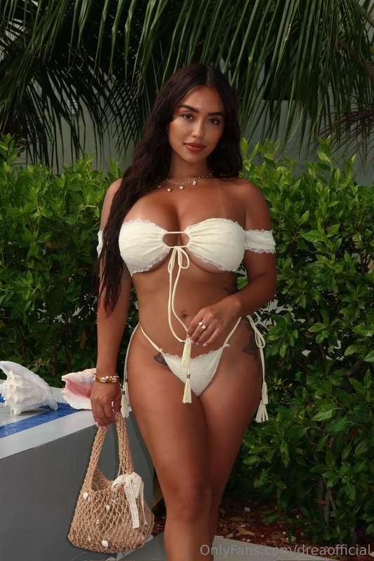 This bikini’s hanging on by a thread… just like your self-co..