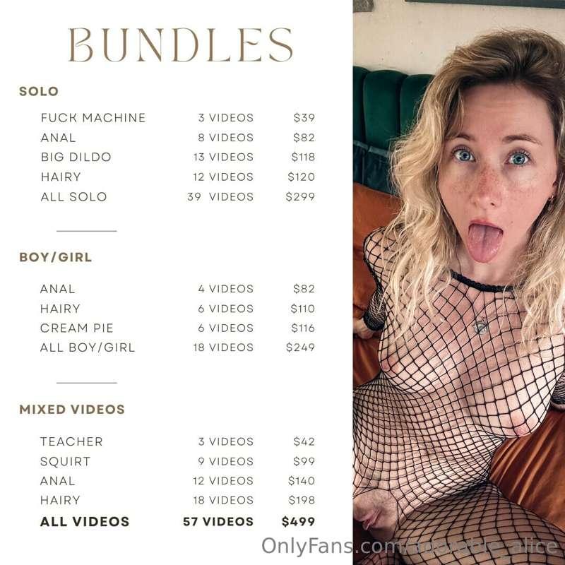 New Bundles!
Order by message.