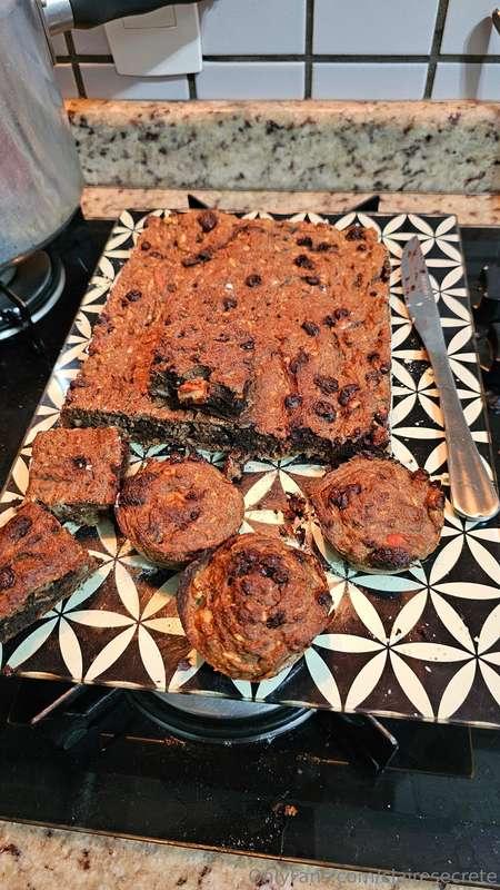 Oat and banana based bake...+ sunflower seeds, pumpkin seeds..
