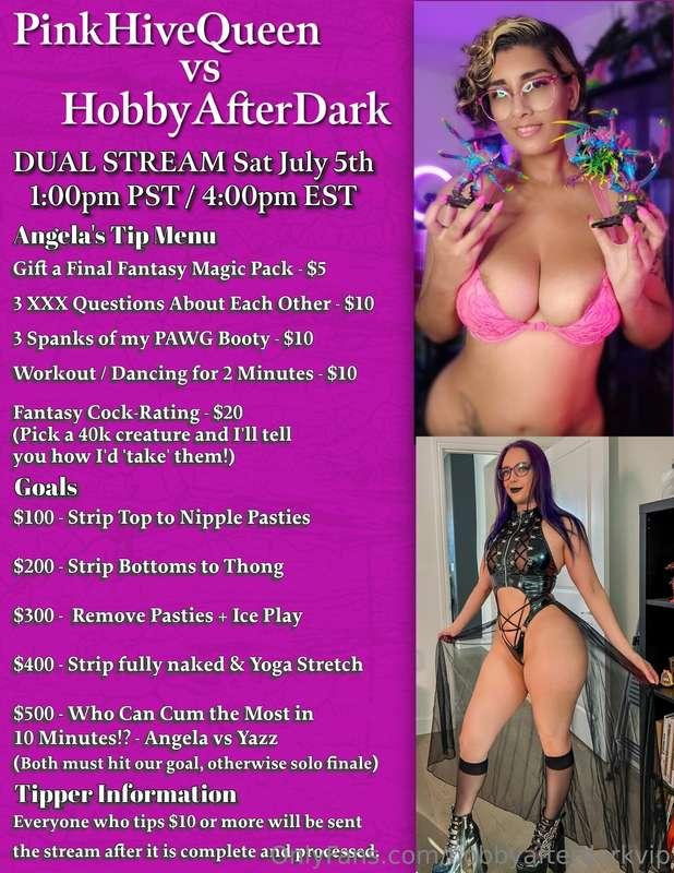 I am so hyped to be streaming with @pinkhivequeen today on m..