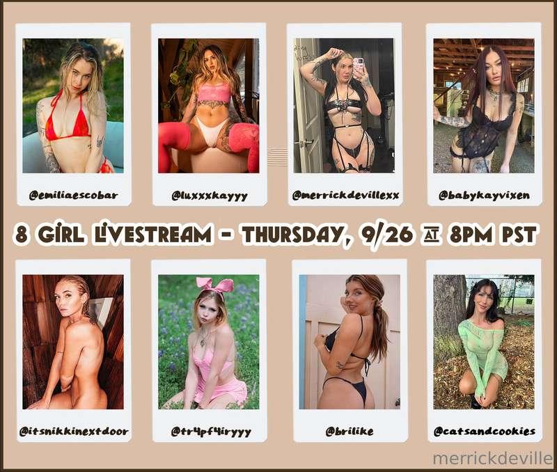 Going live on my free page (@merrickdevillexx) tonight at 8P..