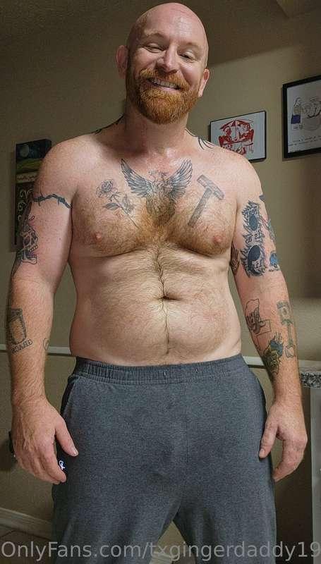 Just got done with a workout this morning and I'm all sweaty..